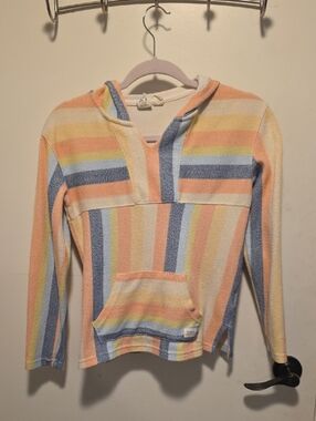 Roxy Pastel Striped Hooded Pullover 017